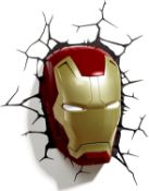(R11F) 5 Items. 1x Marvel Iron Man Mask 3d Deco Light. 1x Star Wars Stormtrooper 3d Deco Light. 1x