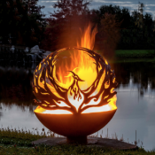 Phoenix Steel Fire Pit Sphere