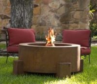 Large Steel Fire Pit Burner. Round  Wood Burner  AHL-CF12