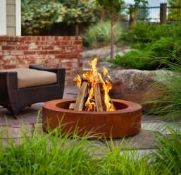 Large Steel Fire Pit Burner. Round Wood Burner AHL-CF14