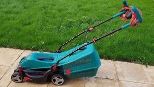 (R15I) 3x Bosch Rotak 37 14 Ergo Corded Electric Lawnmower.