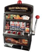 (R13D) 9 Items. 7x Lucky Slot One Arm Bandit (4x No Box). 2x Lucky Slot 2 In 1 Coin Bank.