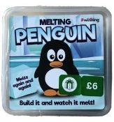 (R15E)Approx 204 Items. 144x Winning Melting Penguin Sets RRP £6 Each (New). Approx 60x Microwavab