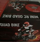 (R2N) 10x Red5 Mini RC Quad Bike (With 2 Extra Quad Bikes).