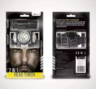 (R2L) 16 Items. 11x Ingenious 2 In 1 Head Torch. 5x Ingenious Flexible Screwdriver.