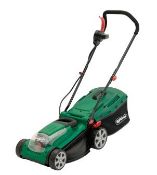 (R15D) 2x Qualcast Lawn Mower. 1x 38cm 36V Cordless Rotary (With 1x Battery). 1x 1600w Electric Rot