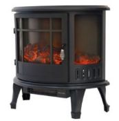 (R13B) Heating. 4 Items. 2x Arlec 1800W Electric Stove Black Finish (1x No Box - 2 Legs Missing). 2
