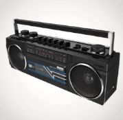 (R15C) 9 Items. 2x Retro Tape Cassette Player Boombox Bluetooth. 2x Colour Changing Clam Light. 1x
