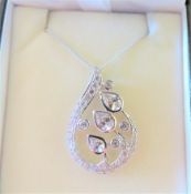 4ct Diamonique Pendant Necklace