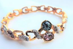 Swarovski Crystal Bracelet Swarovski Signed Clasp Circa 1990's
