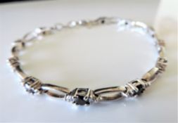 Sterling Silver Sapphire Bracelet
