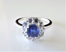 Sterling Silver 1.7ct Tanzanite & Topaz Ring