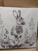 Canvas of Hare/Rabbit RRP £20 Grade A