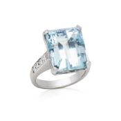 Unbranded 12.5ct Aquamarine Cocktail Ring