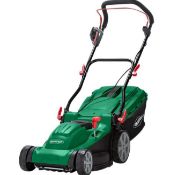 (R4F) 3x Qualcast Lawnmowers. 2x 1600W Rotary. 1x 1200W Rotary.