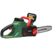 (R5A) 2x Qualcast QCLi 35cm 36V 4aH Cordless Chainsaw. RRP £99 Each. (Both Appear Unused. 1x Missi
