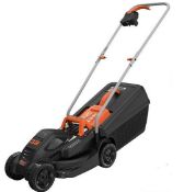 (R5B) 3 Items. 1x Black And Decker 1000W Corded Lawn Mower. 1x Flymo Chevron 32V Corded Lawn Mower.