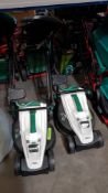 (R4K) 2x Qualcast 30cm 20V Cordless Lawn Mower. (1x Grass Box. No Batteries).
