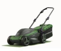 (R4E) 3 Items. 1x Powerbase 34cm 1400W Rotary Lawn Mower. 1x Powerbase 37cm 1600W Electric Rotary L