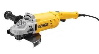 (R5H) 1x DeWalt 230mm Angle Grinder. RRP £100 (No Locking Tool. Appears Unused).