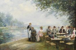 J.J. Hovener Original Oil on Canvas.