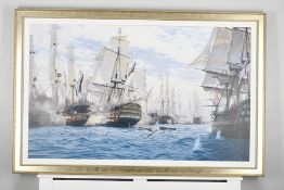 Framed Limited Edition on Canvas by Marine Artist Steven Dews 