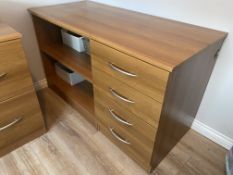 Wooden Drawers office storage unit with shelves