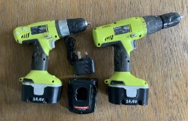 2 Ryobi Power Drills with Charger