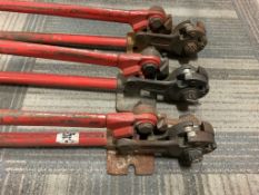 3 Red pipe benders