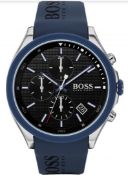 Hugo Boss 1513717 Men's Velocity Blue Silicone Strap Chronograph Watch
