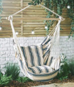 Striped Hanging Garden Chair - Customer Returns