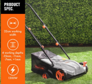 1300W Lawn Rake - Customer Returns