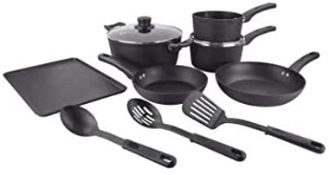 (R7D) 1x Scoville Pure Never Stick 9 Piece Toughened Aluminium Cookware Set.