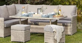 1x Hartington Table (Box 1 Of 2 Only From Florence Corner Sofa Set – Rattan Table, No Glass)