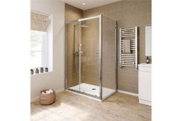 New Twyfords 1000x700mm - 8mm - Sliding Door Shower Enclosure. RRP £899.99.6mm Safety Glass F...