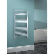 (Gh3) Kudox Cadiz Designer Towel Radiator 1000 x 500mm Chrome 1085BTU (27953). High Quality, Ch...