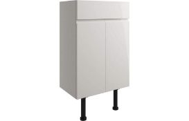 New (L177) Valesso 500mm Slim Vanity Unit 2Dr LH -White. RRP £371.00.The Valesso Modular Furni
