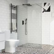 New (Q101) 1200mm - 6mm - Premium Frameless Easy clean Wet room Panel. RRP £549.99.6mm Britis...