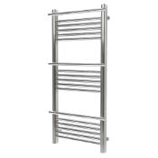 New (Q31) Goodhome Solna Water Towel Warmer 1100 x 500mm Chrome 1068BTU. Bar-On-Bar Design That...