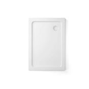 New (R44) 1100x700mm Rectangular Ultra Slim Stone Shower Tray. RRP £298.99.Low Profile Ultra...