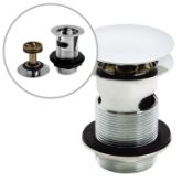 New (R81) Easy-Clean Moon Basin Clicker Waste - Slotted. Suitable For Basins With An Overflow ...