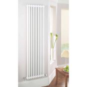 (Gh5) 2-Column Vertical Radiator 2000 x 398mm White 3767BTU. The Classic Vertical Radiators Fro...