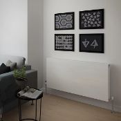 New (N9) Piatto Piatto Type 22 Panel Radiator, White (W)1200 mm (H)600 mm . The Piatto radiator ...