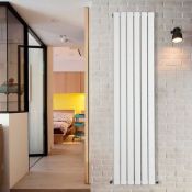 New (S97) 1800x445 mm Gloss White Single Flat Panel Vertical Radiator. RRP £309.99.We Love Thi...