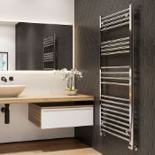 New (S96) 1800x400 mm Chrome Towel Rail Radiator.
