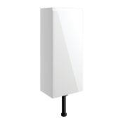 New (M75) Valesso 300 mm 1 Door Slim Depth Base Unit - White Gloss. Soft Close Fittings. Durabl