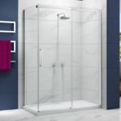 New (W11) 1200x800mm 8mm Door Width with 6mm Fixed Panel Sliding Door. The 1200mm Sliding Sho...