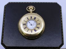 Gentleman's 18ct Gold Half Hunter Pocket Watch by J.W.Benson