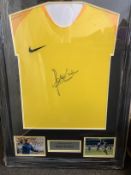 Peter Shilton Signed Frame Shirt