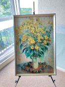 High-Quality Print of Claude Monet painting, Jerusalem Artichoke Flowers, 1880.